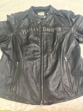 Harley-Davidson Black Leather Motorcycle Jacket